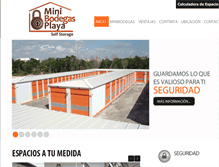 Tablet Screenshot of minibodegasplaya.com